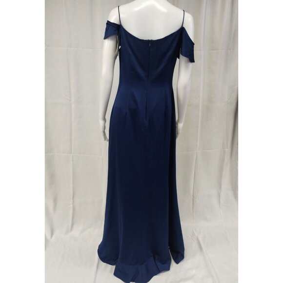 Aidan Mattox Women's Blue Ruffled Dress/Gown Sz8 SKU 3604 - Picture 2 of 6